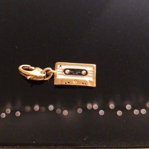 Kate spade gold cassette charm